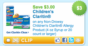 Deal on Children's Claritin at Rite Aid