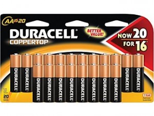 Free Duracell Batteries at Staples