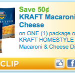 Kraft Homestyle Mac & Cheese Only $.79