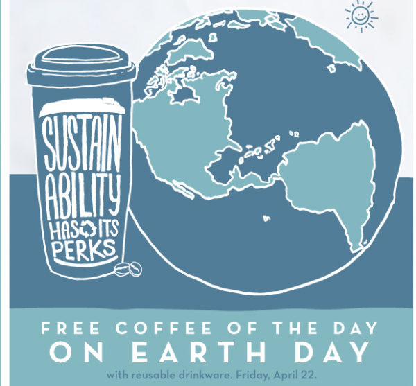 Free Caribou Coffee on Earth Day