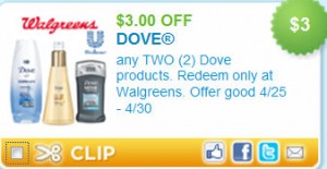 Dove Body Wash Deal at Walgreen's (just .50!)