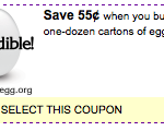 $.55 off 2 Egg Printable Coupon