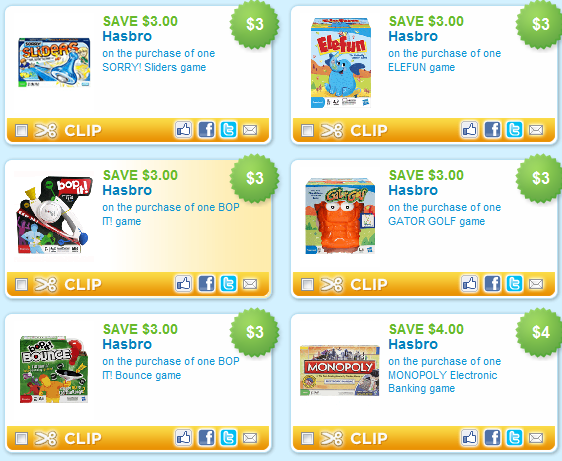 Hot New Hasbro Toy Printable Coupons