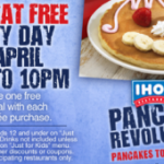 Free Kids Meals at IHOP in April