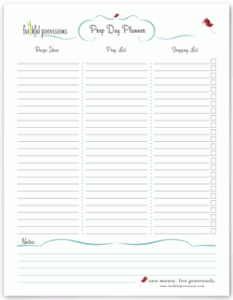 Free Prep Day Planner Download