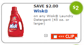 Wisk Laundry Detergent Printable Coupon