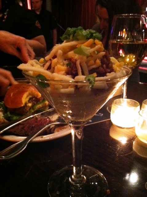 BlogHer Food Potato Bar Martini Glass