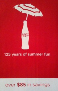 125 Years of Summer Fun Coca Cola COupon Booklet