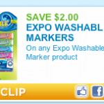 $2 off Expo Washable Markers Printable Coupon