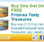 Buy One Get One Free Friskies Cat Food Coupon