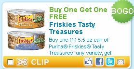 Friskies Buy One Get One Free Coupon