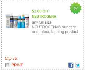 Neutrogena Sunscreen for only $.99