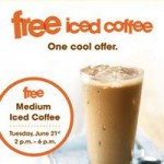 Au Bon Pain:  Free Iced Coffee Today Only (June 21)