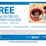 Walmart:  FREE Portrait Collage