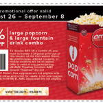 AMC Theatres: 50% Off Large Popcorn & Drink