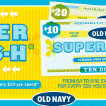 Old Navy: Get $10 for Every $20 You Spend In-Store