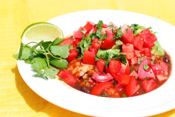 Spicy-Chicken- Black-Bean-Bowl