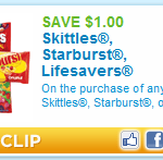 Skittles, Lifesaver, and Starburst Coupon