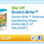 Scotch-Brite Disinfecting Wipes Only $.58
