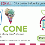 $.99 Cone at Baskin Robbins