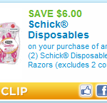 FREE Schick Razors at Walmart and Walgreens