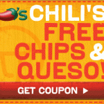 Chili’s Coupon | FREE Chips & Queso
