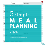 5 Easy Steps to Meal Planning
