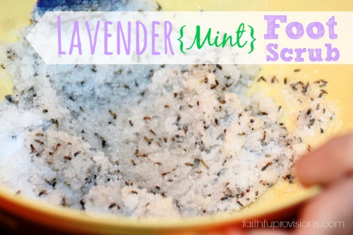 Lavender Mint Foot Scrub from FaithfulProvisions.com