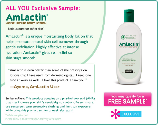 FREE AmLactin Moisturizer Sample Faithful Provisions