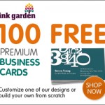 100 FREE Business Cards from InkGarden