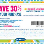 Old Navy: 30% Off Coupon