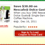 $30 Off Nescafe Dolce Gusto Coffee Maker