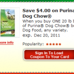 $4 Off Purina Dog Chow