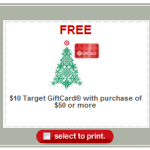 *HOT* FREE $10 Gift Card with Purchase of $50 at Target