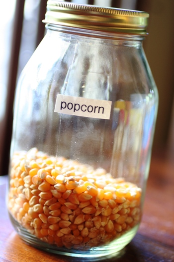 Homemade Popcorn-kernels