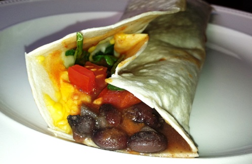 Spinach-and-Black-Bean-Wrap