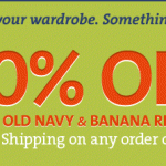 Coupon Code | 30% off Code at Gap, Old Navy or Banana Republic