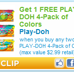 Rare Printable Coupon: Play-Doh Buy 2 Get One FREE