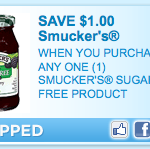 High Value $1/1 Smucker’s Suger Free Coupon