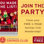 Free 1-Year Membership to Coupons.com Savings Club