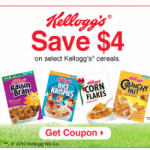 *HOT* $4/4 Kellogg’s Cereal Printable Coupon (New Link!)