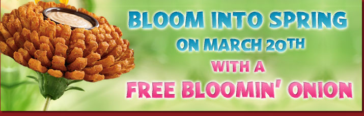 Outback Steakhouse Printable Coupon FREE Bloomin Onion Faithful