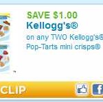 Pop Tarts Printable Coupon | Save $1 on 2 Pop Tarts Mini Crisps