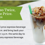 Starbucks: Buy One Espresso Beverage, Get One For Half Price (March 8-14, 2012)