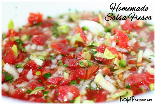 Homeade Salsa Fresca