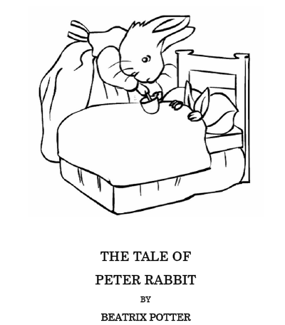 peter rabbit coloring book