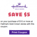 Hallmark Printable Coupon | $5 off $10 Purchase (Good Thru 5/13)