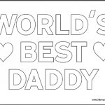Free Father’s Day Coloring Pages for Kids