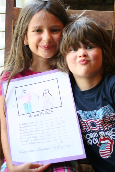 Kids with Father's Day Gifts they made