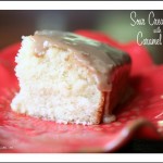 Sour Cream Cake with Caramel Icing